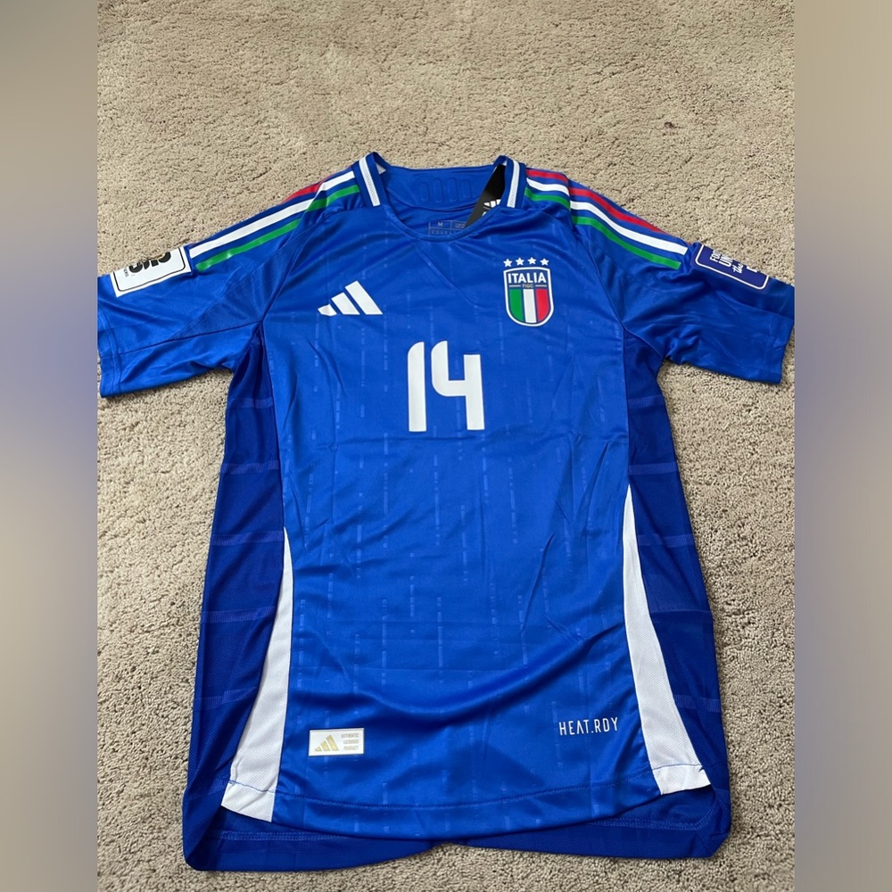Italy Euro 2024 chiesa jersey home #14 NWT